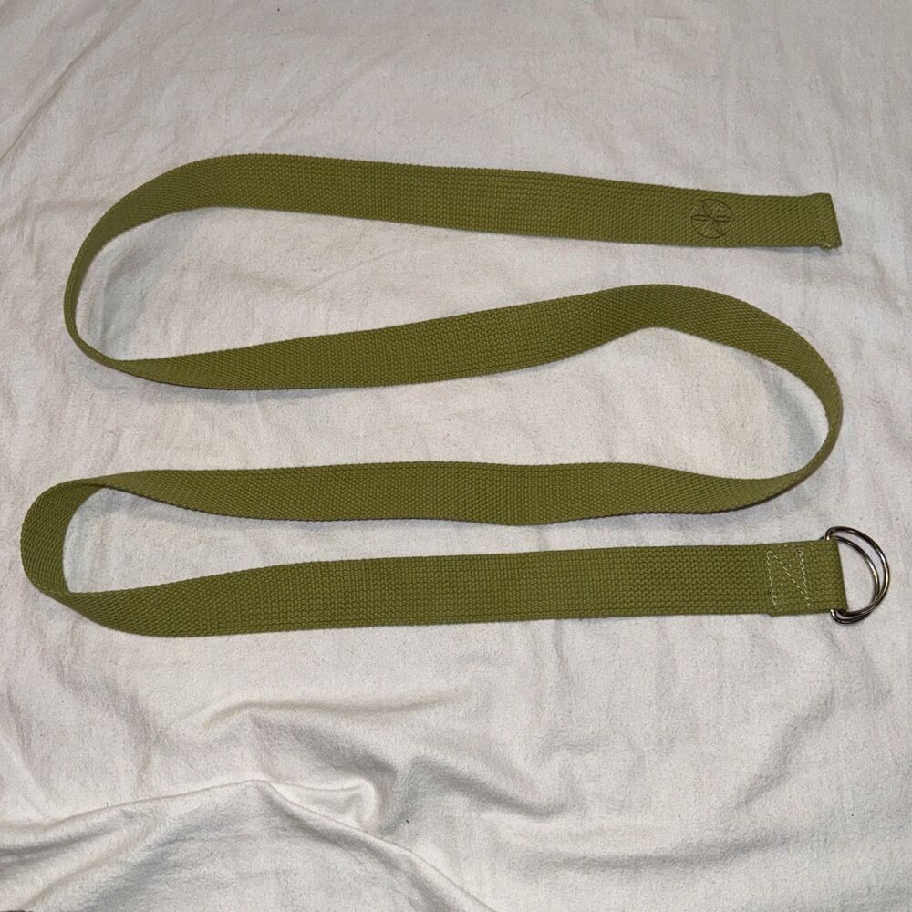 Gently Used Gaiam Green Yoga Strap Cotton 6 Ft